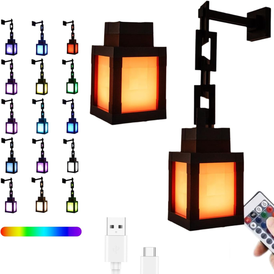 Retro Pixel LED Lantern